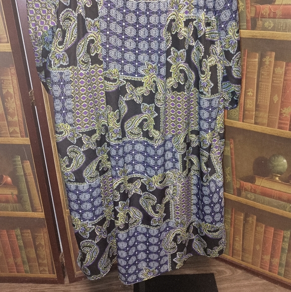 Cato size 22/24 midi dress elastic collar & shoulder - Picture 2 of 5